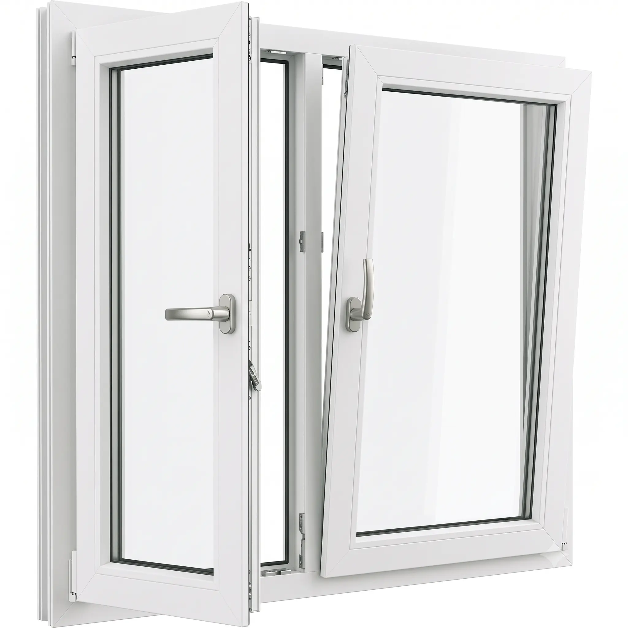 Fereastră PVC 2 Canate 1160x1160 mm Elfy 60