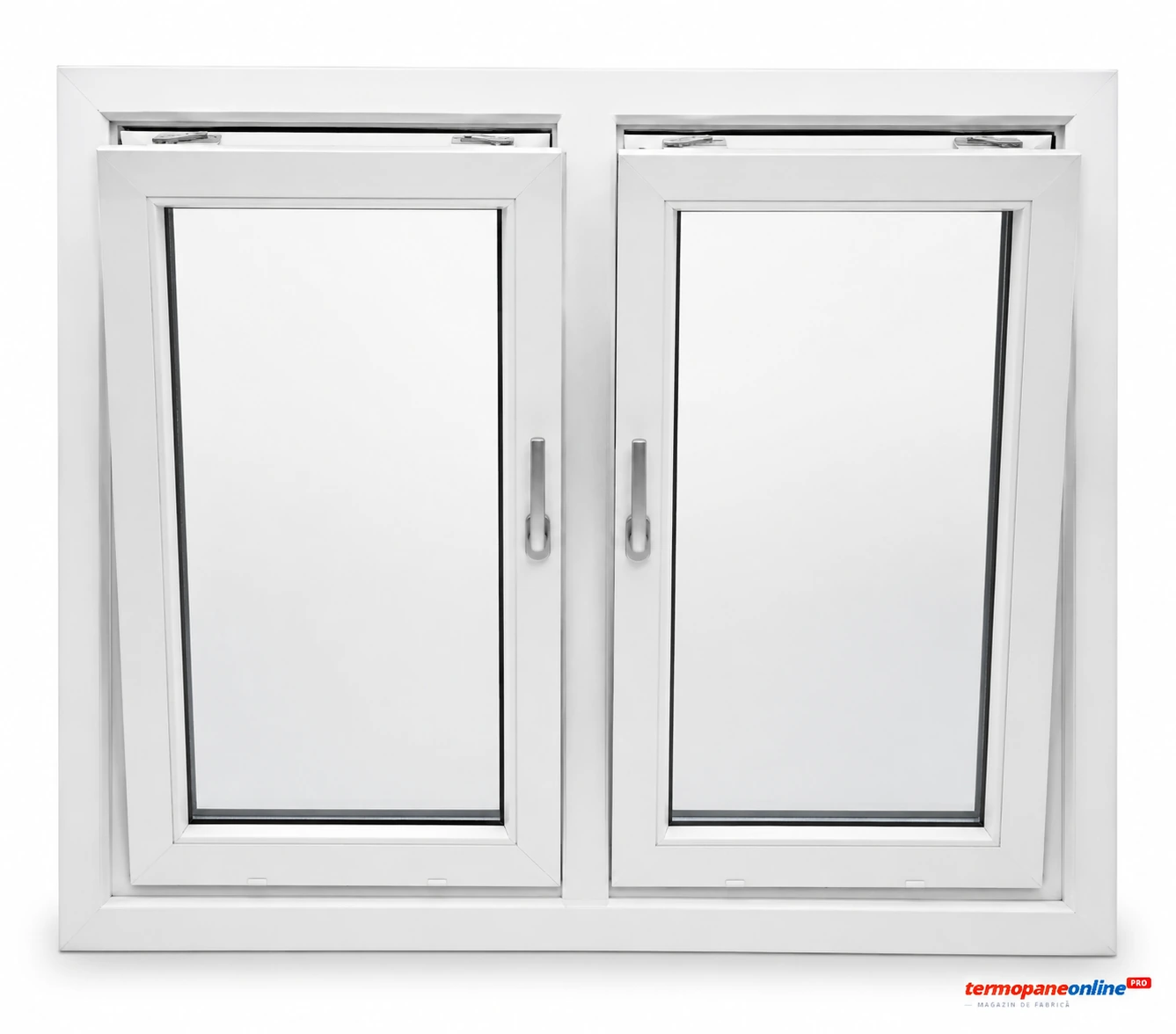 Fereastră Ramplast Solid 400 1250x1100mm 2 Canate - Oscilobatantă + Oscilobatantă