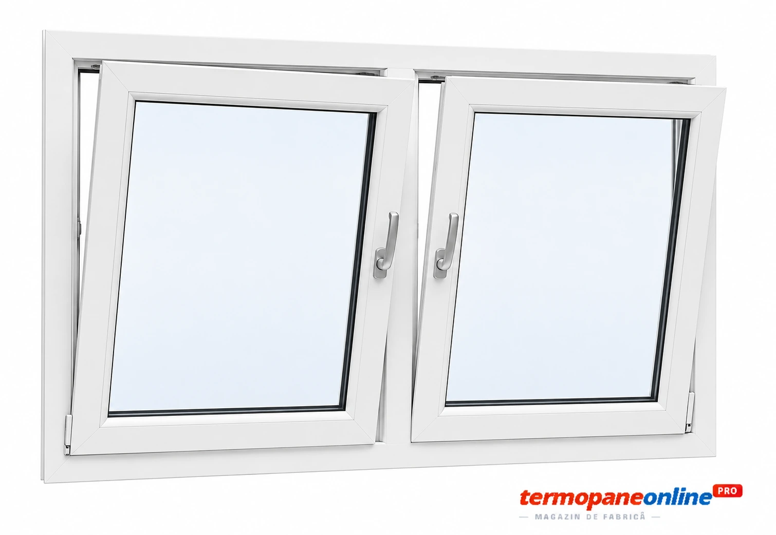 Fereastră Rehau SYNEGO 1450x1000mm 2 Canate - Oscilobatantă + Oscilobatantă