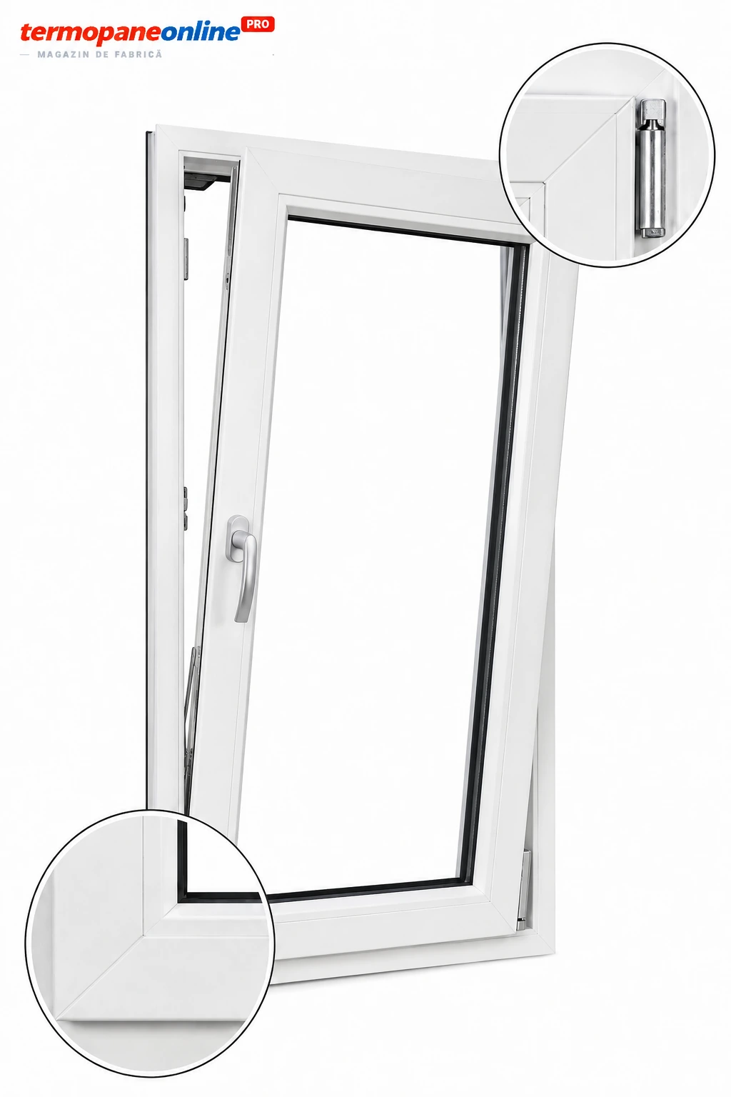 Fereastră Termopan Salamander bluEvolution 82 560x860mm 1 Canat