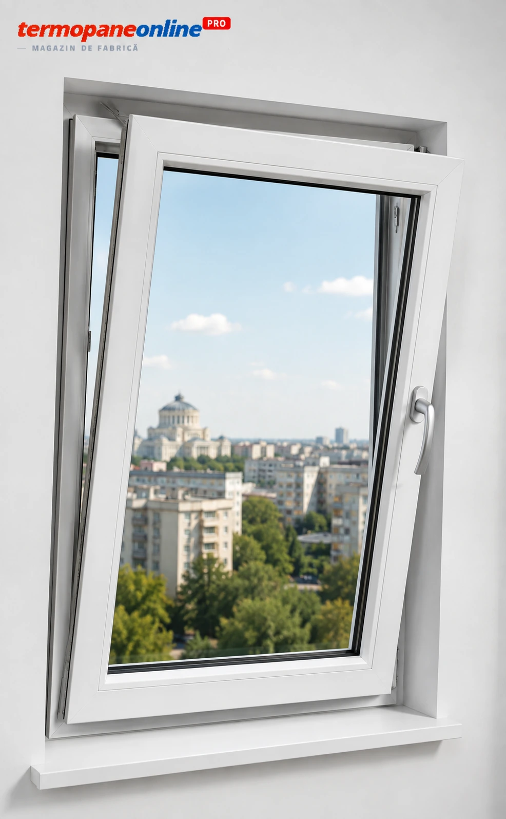 Fereastră Termopan Gealan S8000 710x1140mm 1 Canat