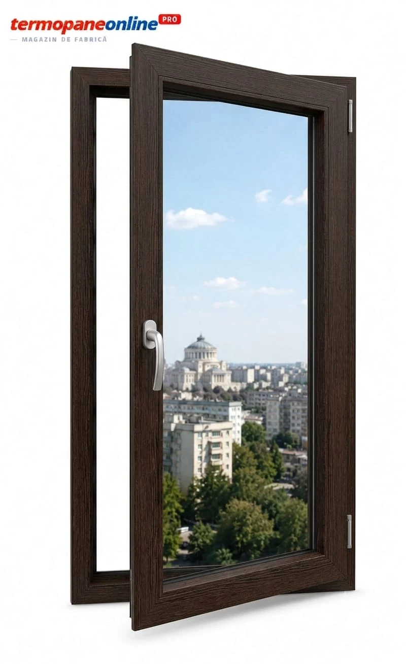 Fereastră Ramplast Solid 400 710x1160mm 1 Canat - Wenghe