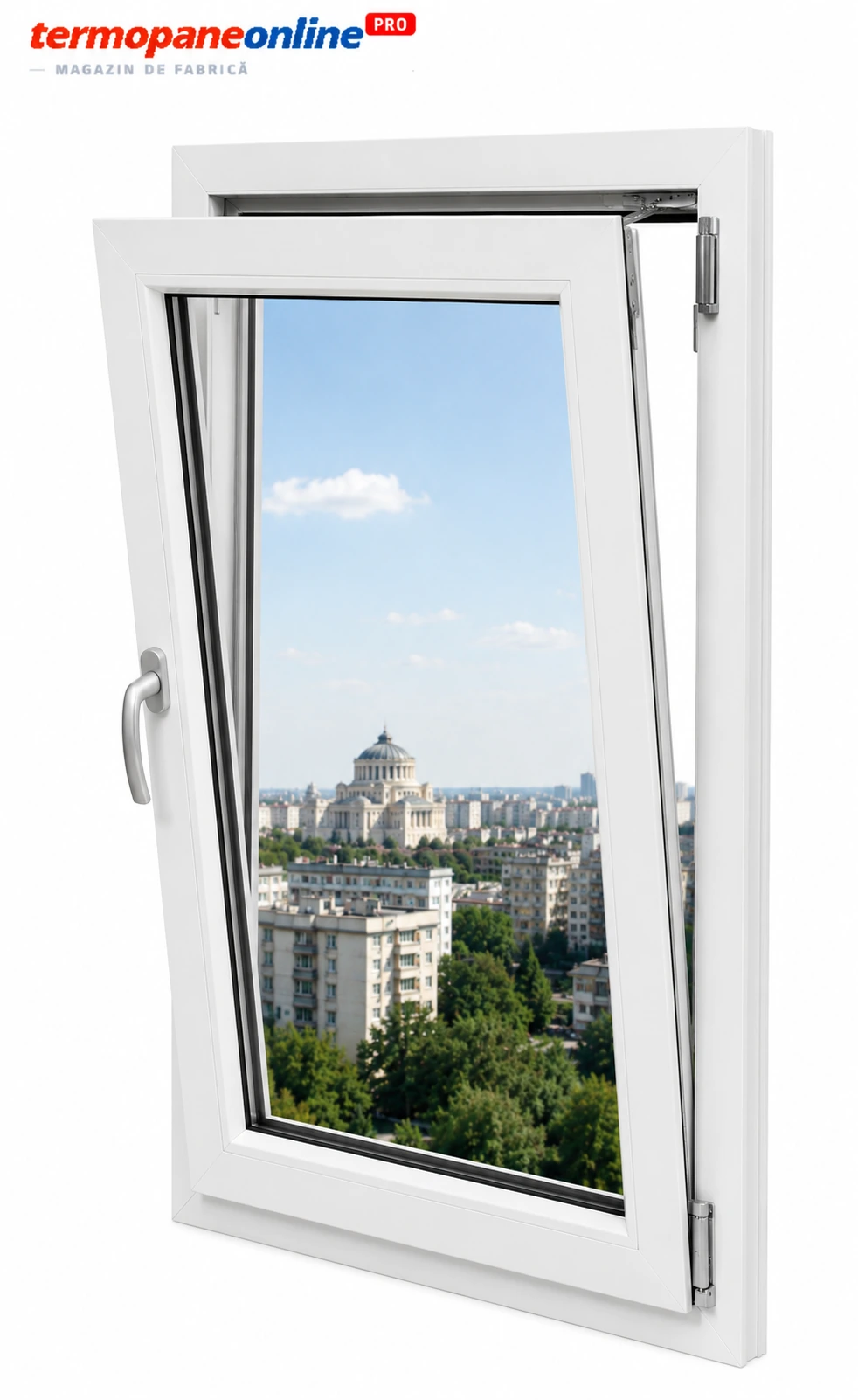Fereastră Termopan Rehau Synego 80 710x1160mm 1 Canat